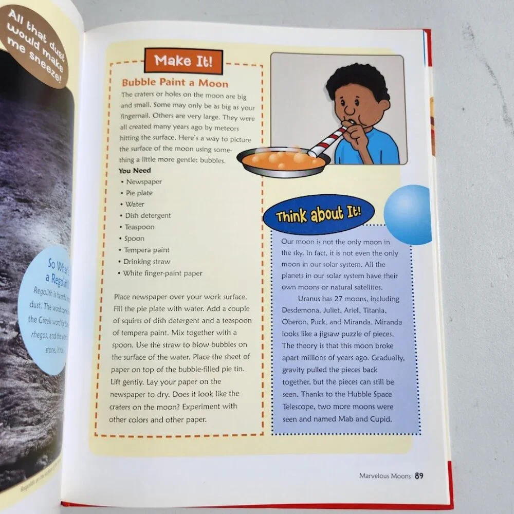 Leap into Space Kids Can Hardcover Science Book Solar System Planets Space Explo